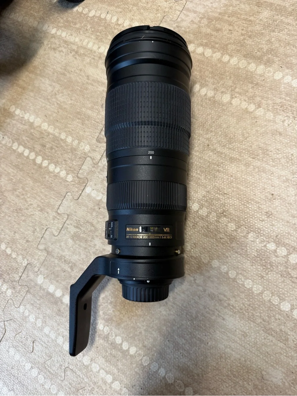 Nikon  200-500mm Black Telephoto Zoom Lens with Tripod Collar